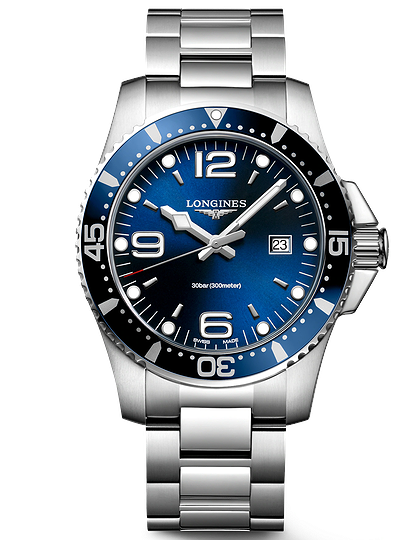 Мужские часы / унисекс  LONGINES, HydroConquest / 44mm, SKU: L3.840.4.96.6 | dimax.lv