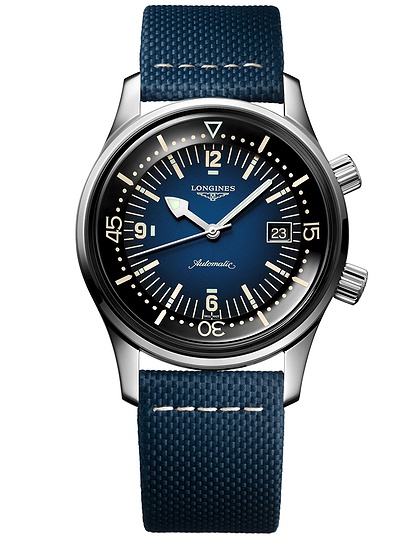 Men's watch / unisex  LONGINES, Legend Diver Watch / 42mm, SKU: L3.774.4.90.2 | dimax.lv