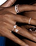 Women Jewellery  MESSIKA, Joy Cœur Pave-Set 0.15ct Diamond Pink Gold Ring, SKU: 11438-PG | dimax.lv