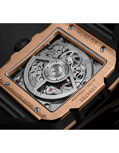 Vīriešu pulkstenis / unisex  HUBLOT, Square Bang Unico King Gold Ceramic / 42mm, SKU: 821.OM.0180.RX | dimax.lv