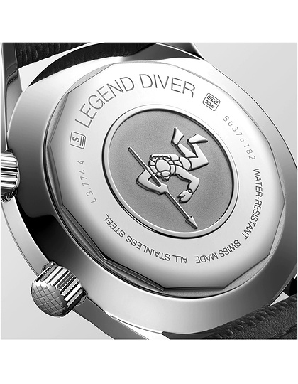 Men's watch / unisex  LONGINES, Legend Diver Watch / 42mm, SKU: L3.774.4.90.2 | dimax.lv